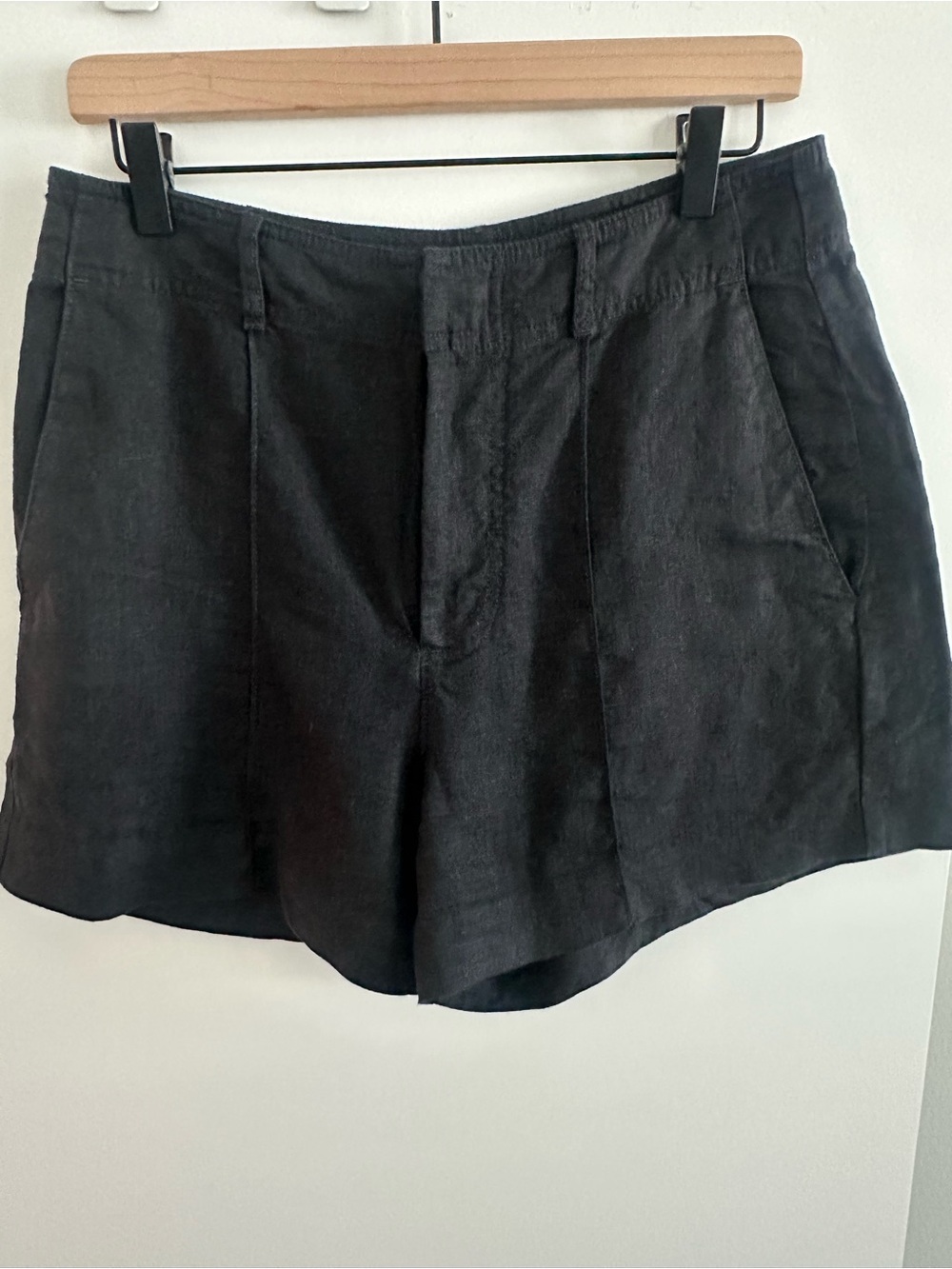 Madewell linen shorts black
